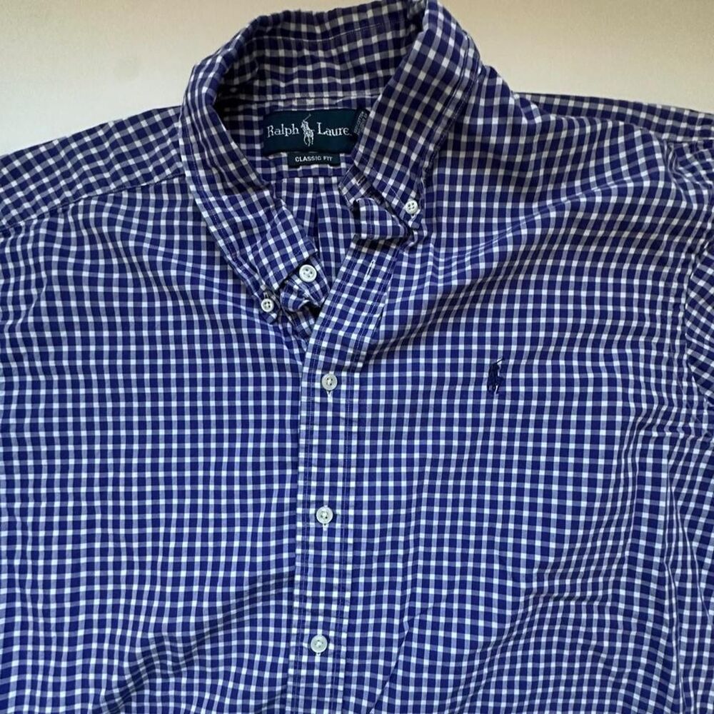 Polo-ralph-lauren Men's Blue and Navy Shirt